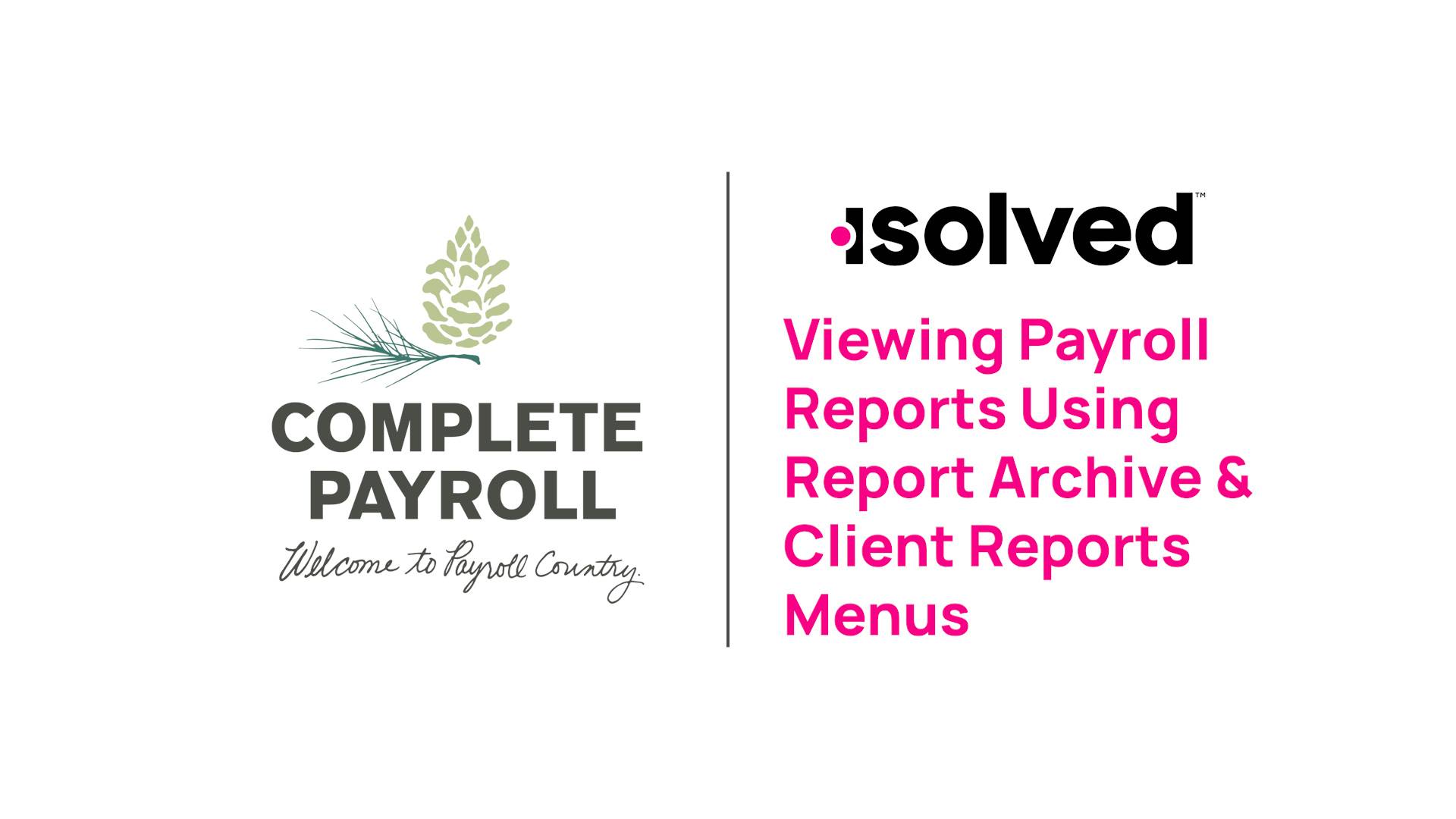 ISolved Portal Access | Complete Payroll